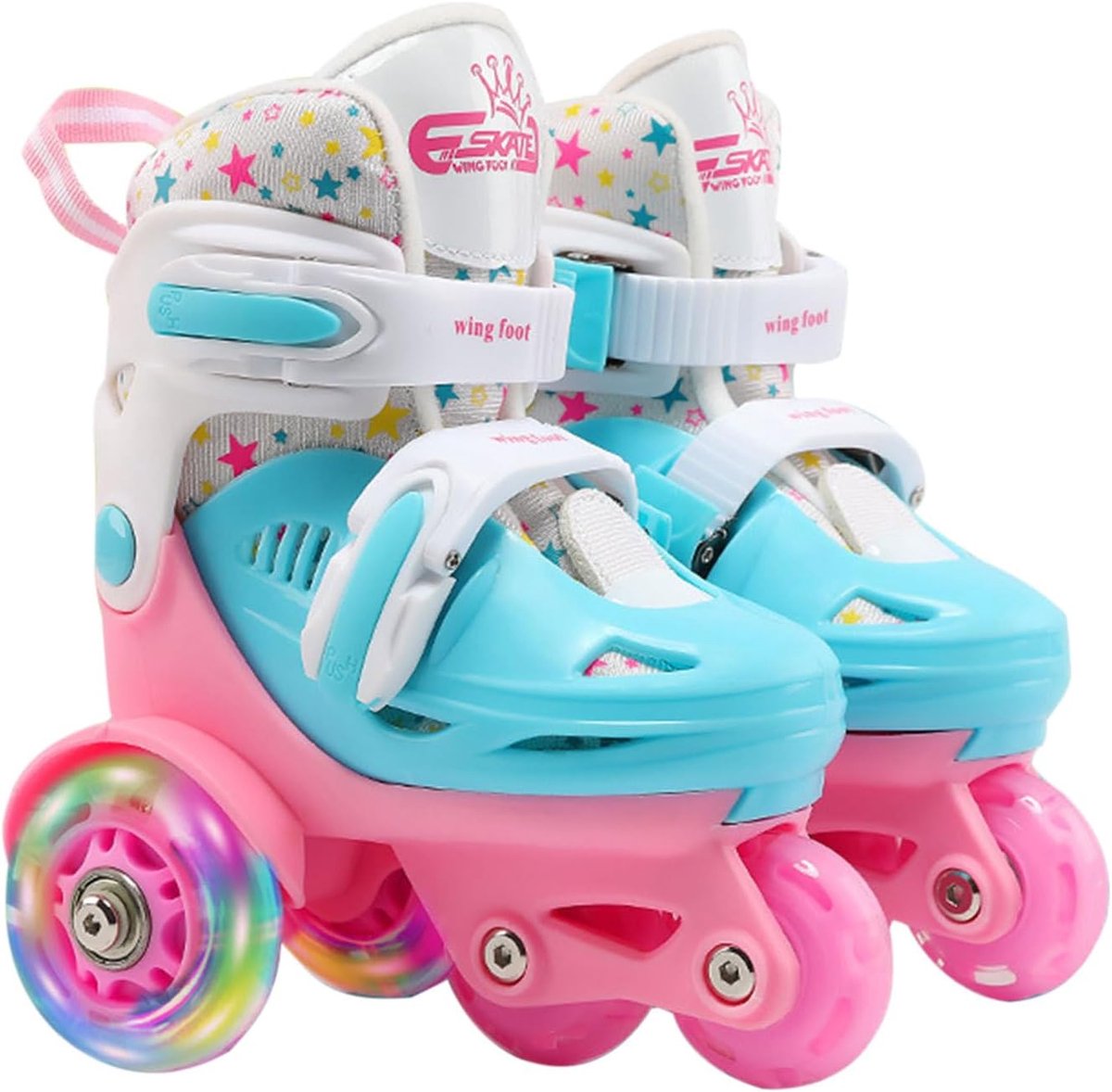 Kinder rolschaatsen Verstelbare skates Buiten spelen Veiligheidsgesp systeem