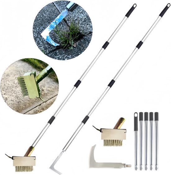Onkruidwieder Set - Terrasmest - Onkruid Verwijderen - Lange Handgreep - 41 cm van Merkloos	 — afbeelding 5
