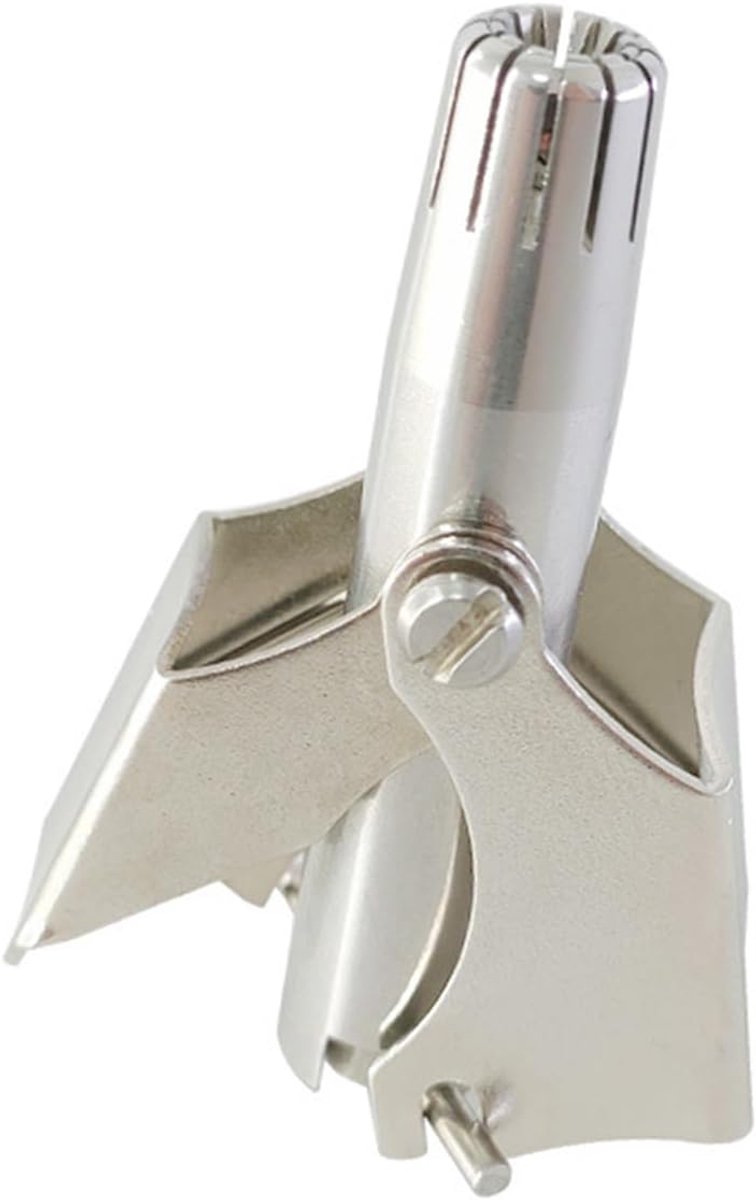 Neustrimmer Handmatig - Gezichts Haarverwijderaar - Netjes Trimmen - Roestvrij Staal - 7 x 5.5 cm - Zilver