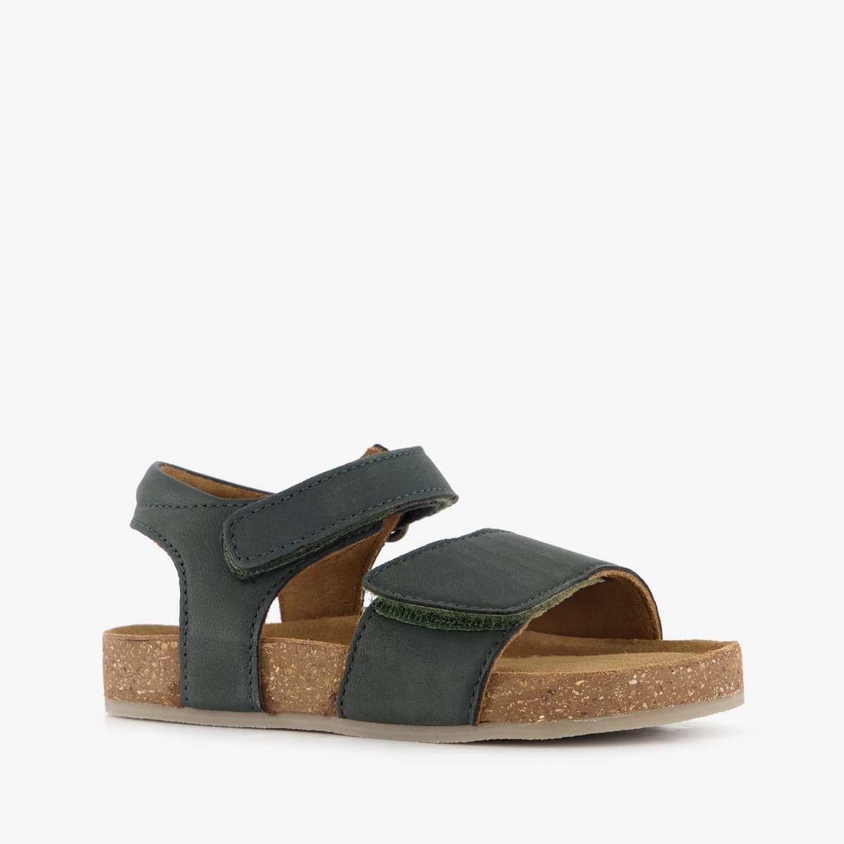 Groot leren jongens sandalen donkergroen - Maat 25