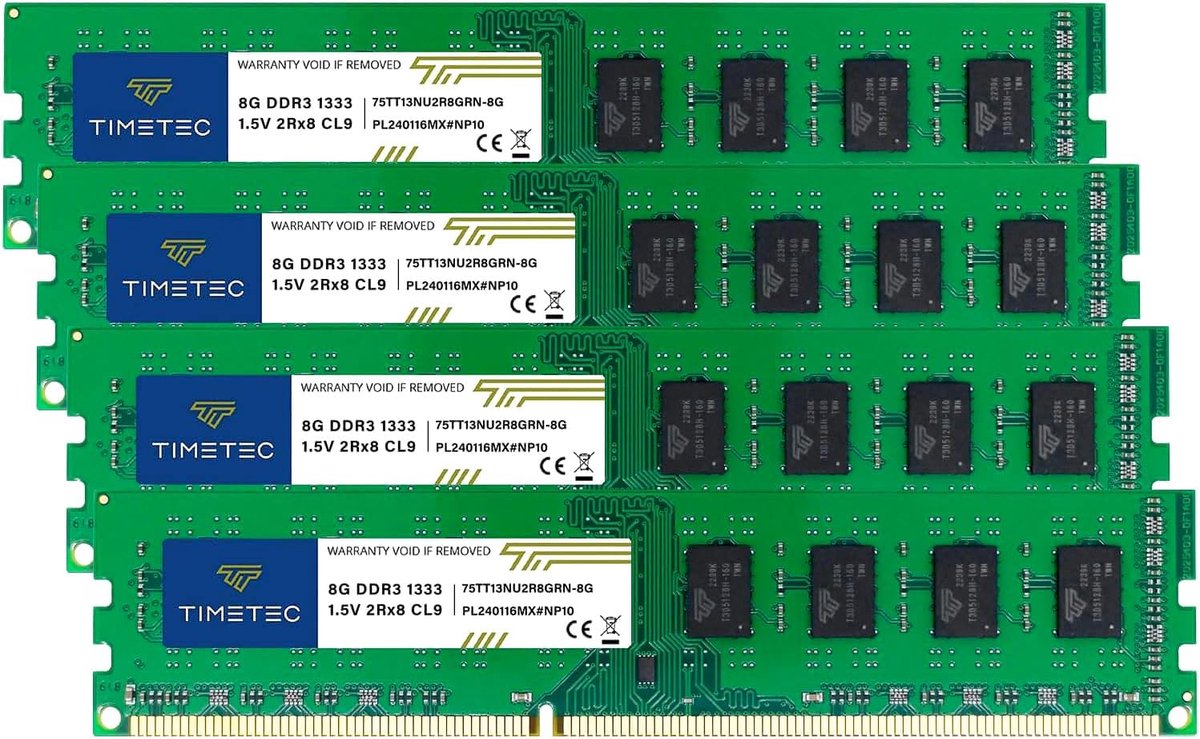 Computer Geheugen - RAM Module Upgrade - Desktop Computer - 1333MHz Snelheid CL9 - 4x8GB Kit