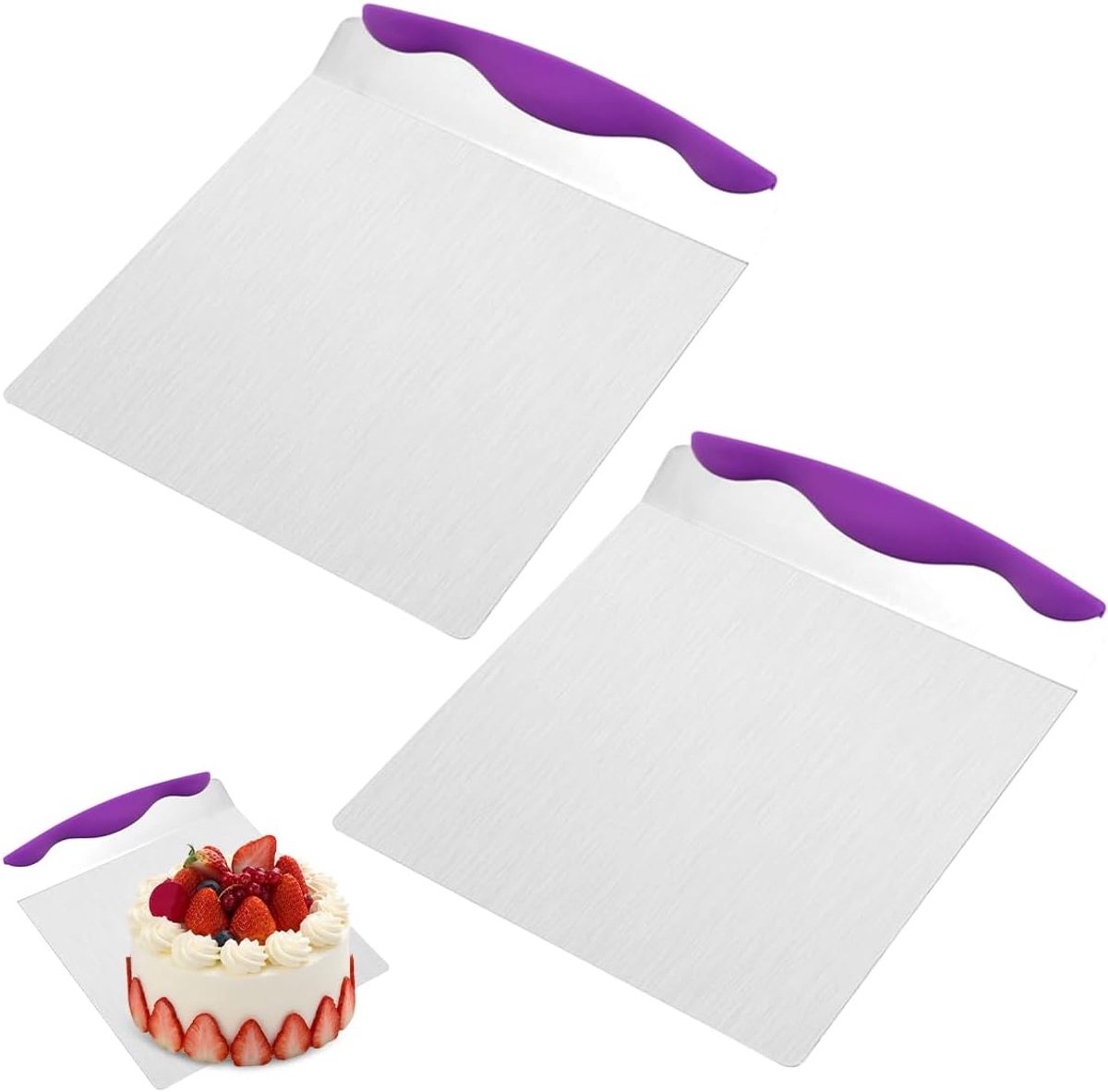 Taartschep Set - Pizzasnijder - Bakken Serveren - Roestvrij Staal - 24.5 x 20.5 cm - Zilver