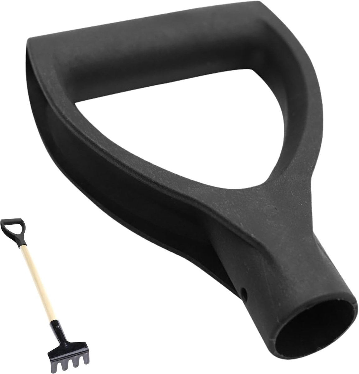 Tuingreep D-vorm - Reservehandgreep Tuin - Graven en Scheppen - Ergonomische Ondersteuning - 18cm Lengte