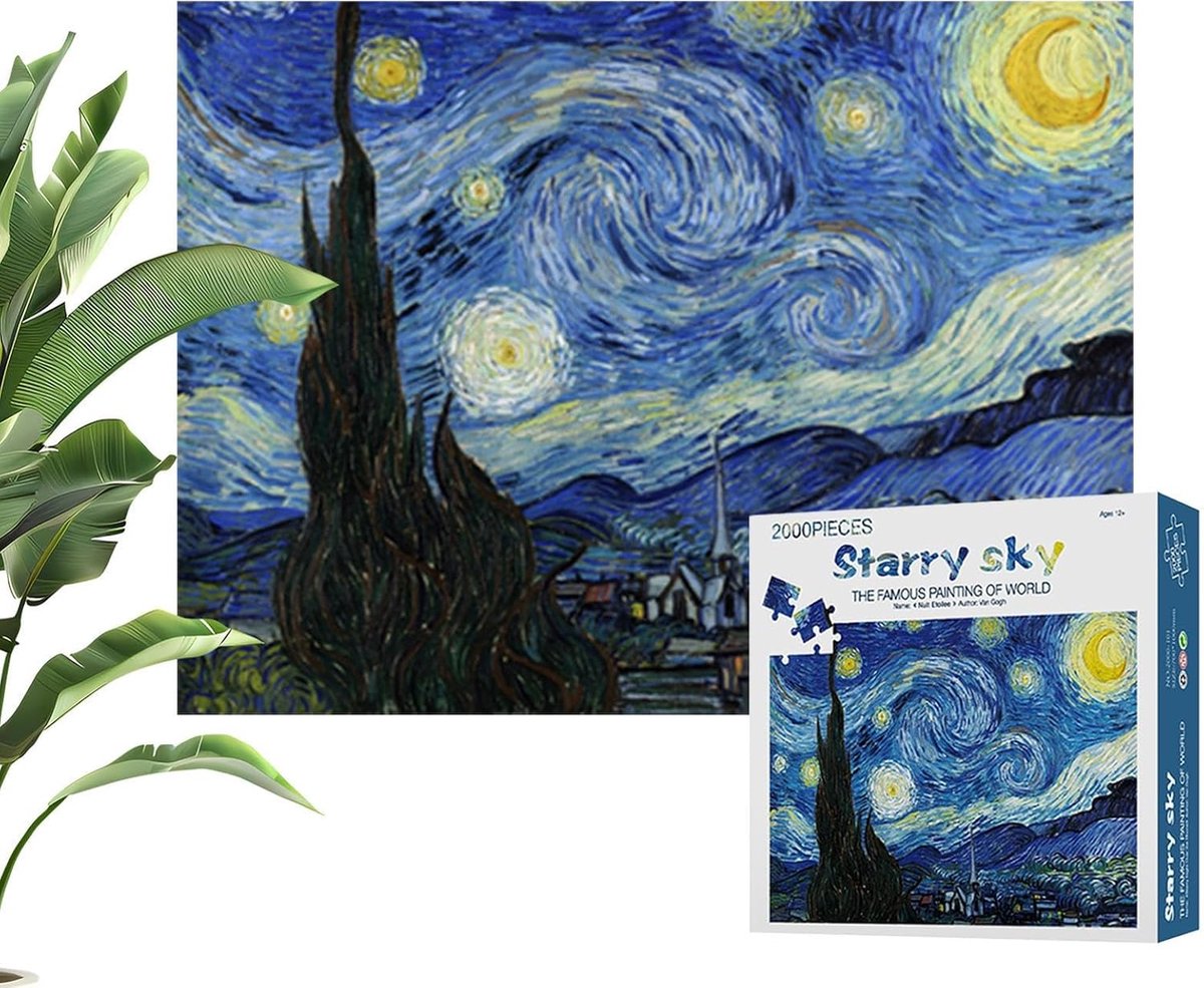 Puzzel 2000 stukjes - Denkspel - Ontspanning thuis - Meeslepend design - 100 x 70 cm - Meerdere kleuren