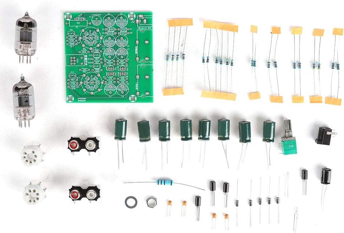 Buizenversterker Kit - Voorversterker Board - Stereo Geluid - DIY Componenten - 16.5 x 9.7 x 3.2 cm