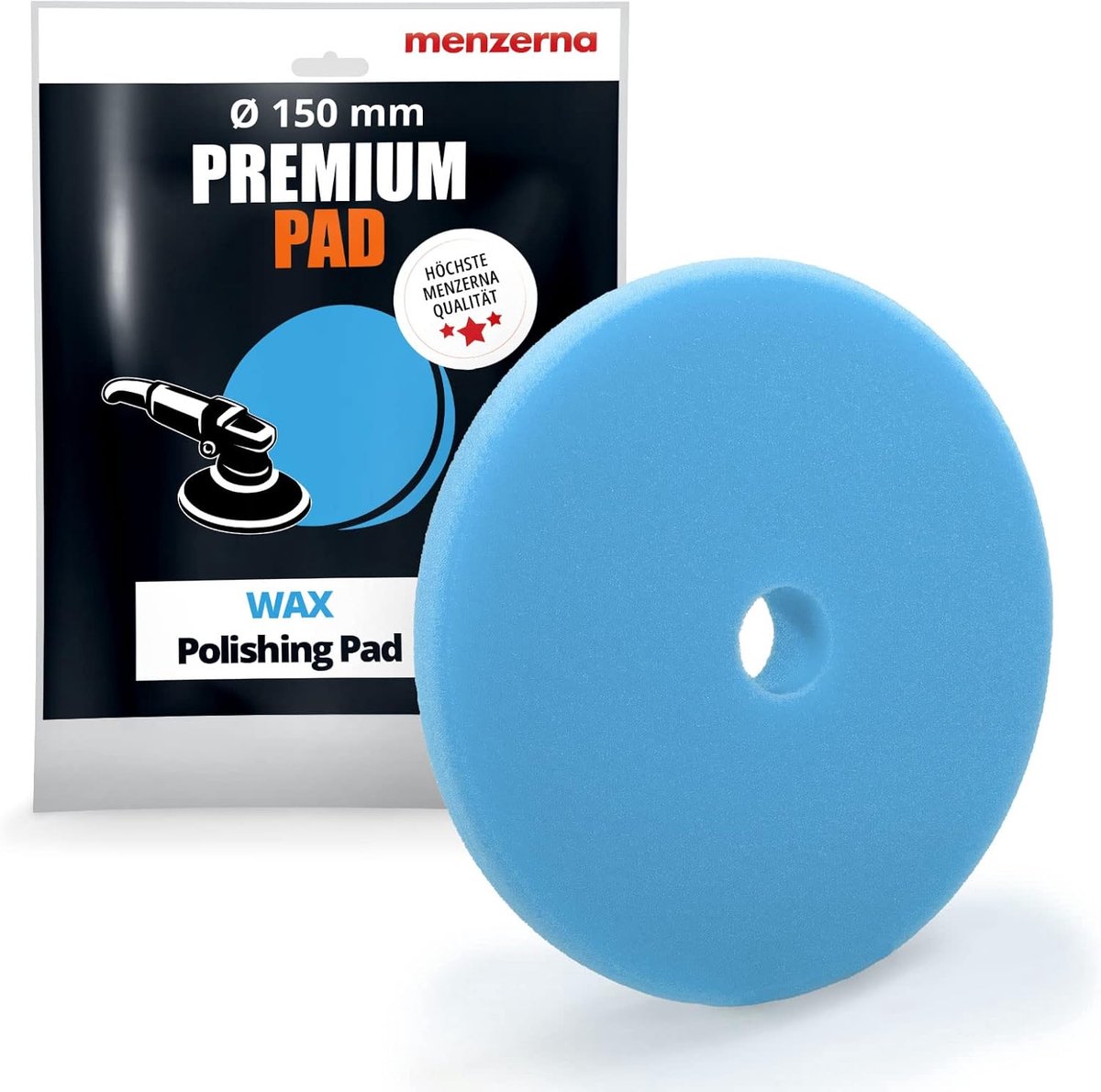 Wax Pads - Poets Pads - Auto Polijsten - Zachte Schuimstructuur - 15cm Diameter - Blauw