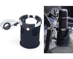 Universele Motor Bekerhouder - Geschikt voor 22MM/25MM/32MM Sturen - Met 360° Draaibare Kogel - Voor Harley - Auto - Fiets - Kajak - ATV - UTV - Boot - Step en Rollator