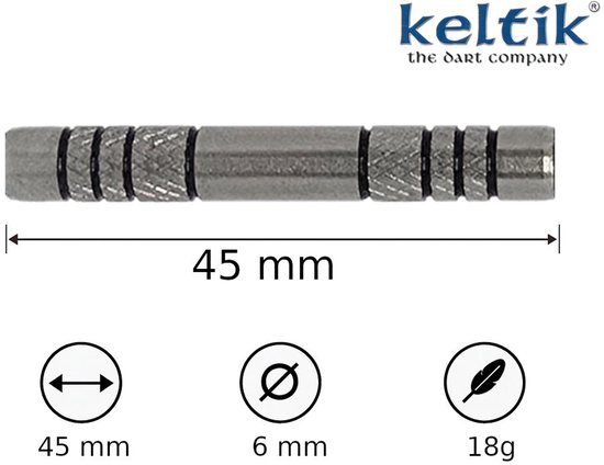 Softdart Soft Dart Pijlen Keltik Escanor 18 g - 80% Tungsten — afbeelding 4