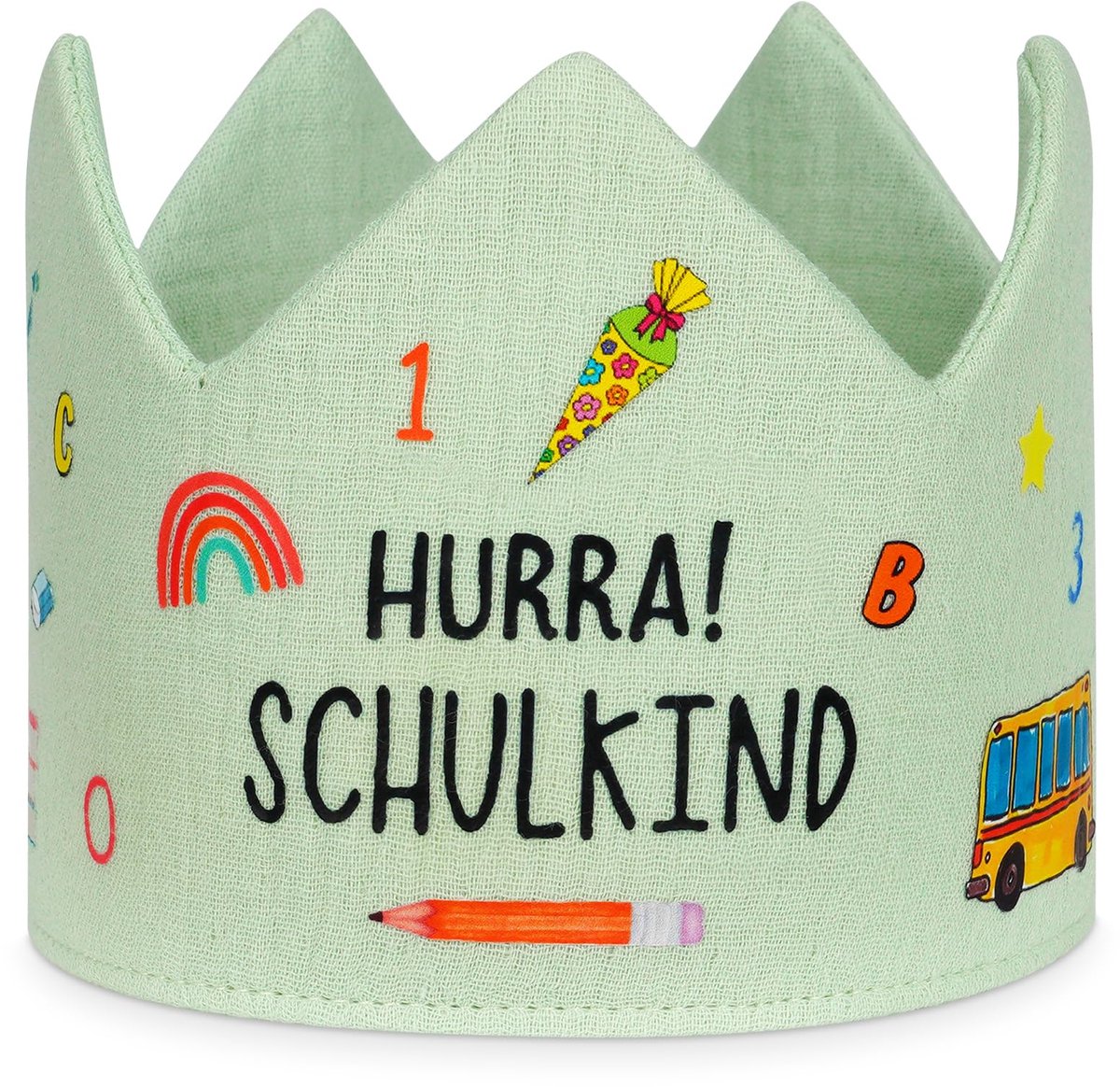 Scholingskronen - Verstelbare Kinderen Kronen met Motieven - Groen