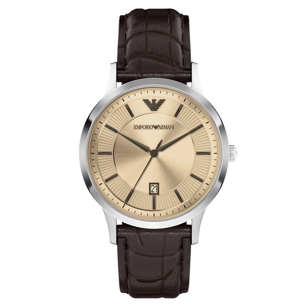 Emporio Armani AR11783 Mannen Horloge 43 mm - Bruin