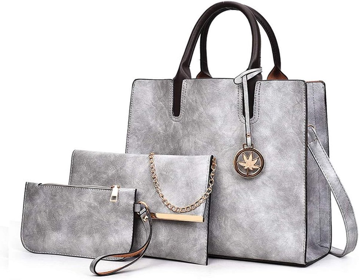 Dames Schoudertas Hobo Crossbodytas met Korte Hengsels van PU Leer