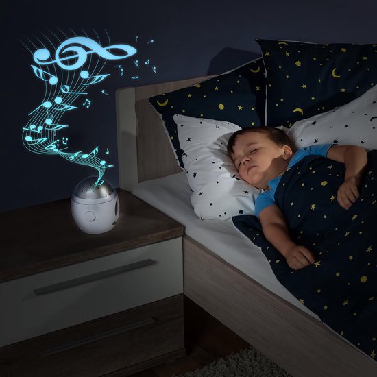 Sterrenprojector Nachtlampje met Muziek & Timer - Rustgevend Nachtlicht voor Babykamer — afbeelding 2