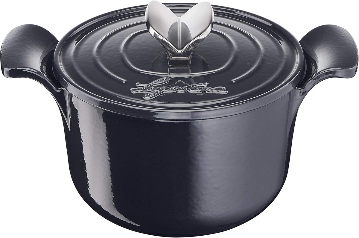Traditionele Cocotte van Geëmailleerd Gietijzer - Oven- en Inductiegeschikt (18 cm)