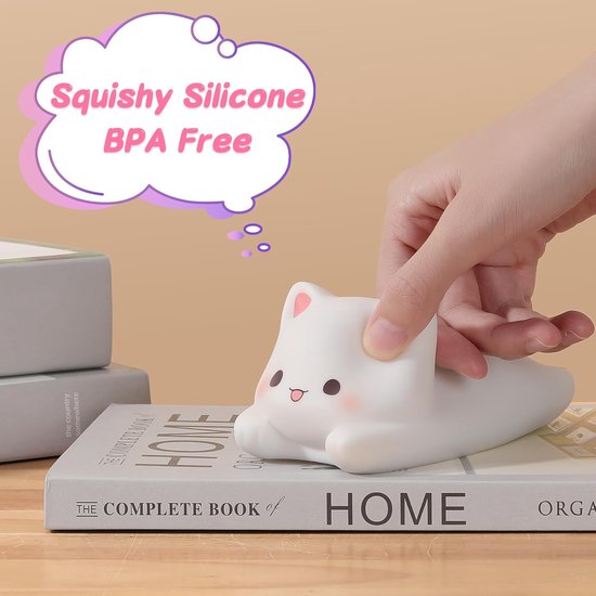 Schattig Katten Nachtlampje voor Kinderen - Kleurveranderend met Timer — afbeelding 3