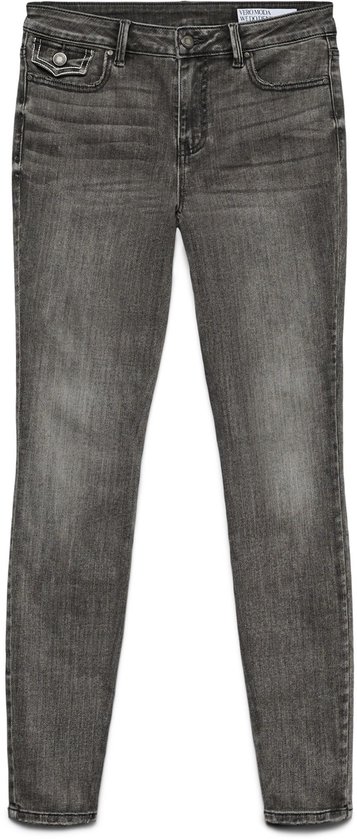 VERO MODA mid waist skinny jeans VMLUX stay black