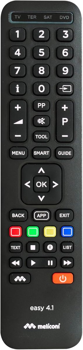 Universele 4-in-1 Afstandsbediening voor TV, Decoder en Meer