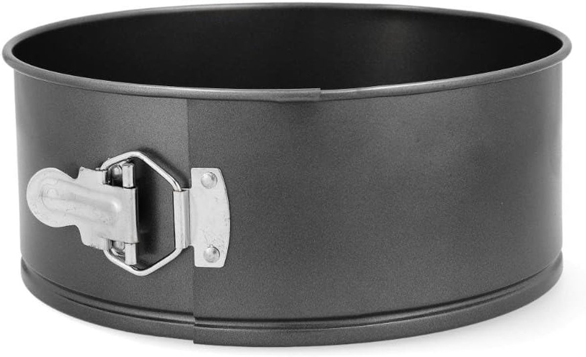 Ronde Springvorm Zwart Geëmailleerd Staal 24 cm 10 cm Hoog