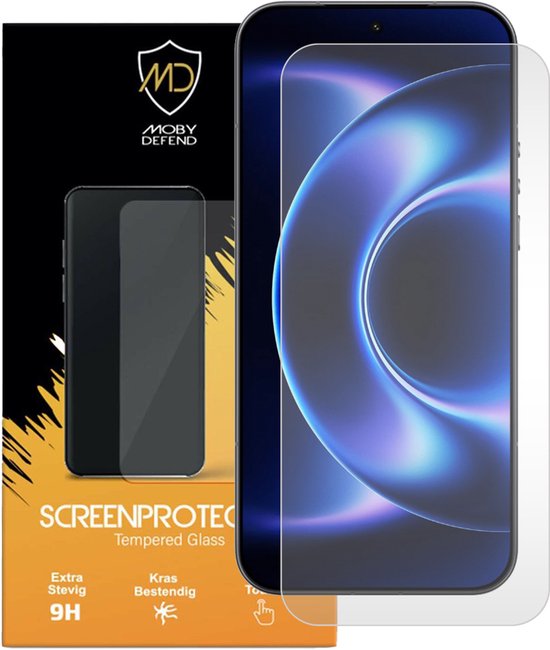 MobyDefend Screenprotector - Compatible avec Xiaomi 17 Ultra - Case-Friendly Screensaver - Glas Trempé