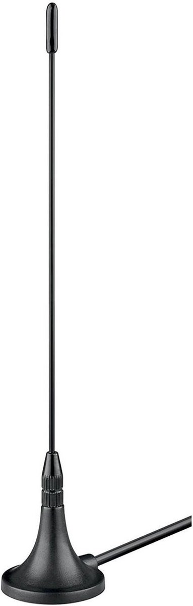 Passieve Buitenantenne DVB-T2/DVB-T HD & DAB met Magnetische Voet en 2m Kabel
