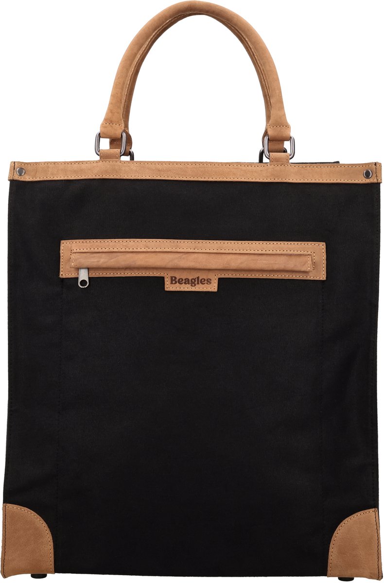 Beagles Shop & Go Boodschappentas - Zwart