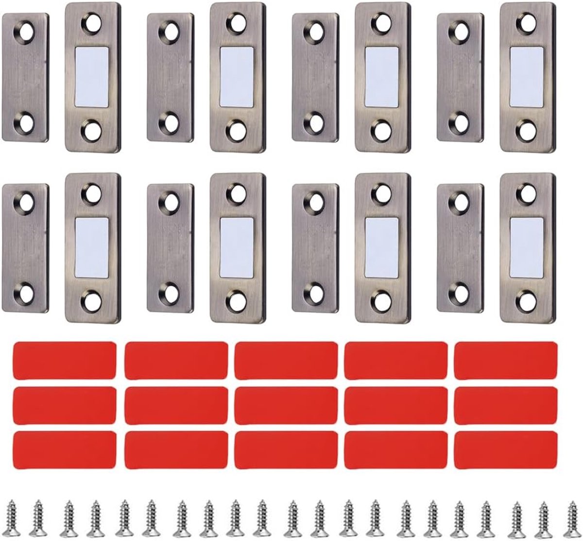 Set van 8 Ultra Dunne Magnetische Deurvangers voor Kast en Lade