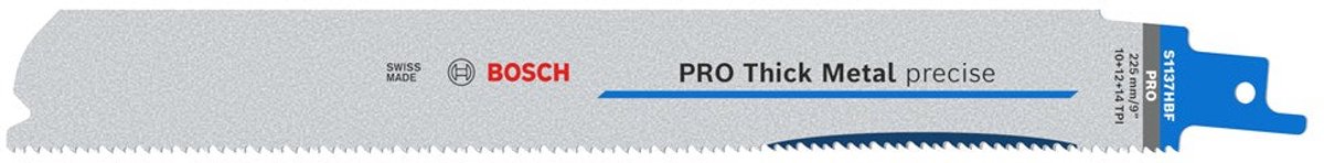 Bosch PRO Thick Metal precise S1137HBF blad 1,1 x 25 x 225 mm 25-delig - 2608658999