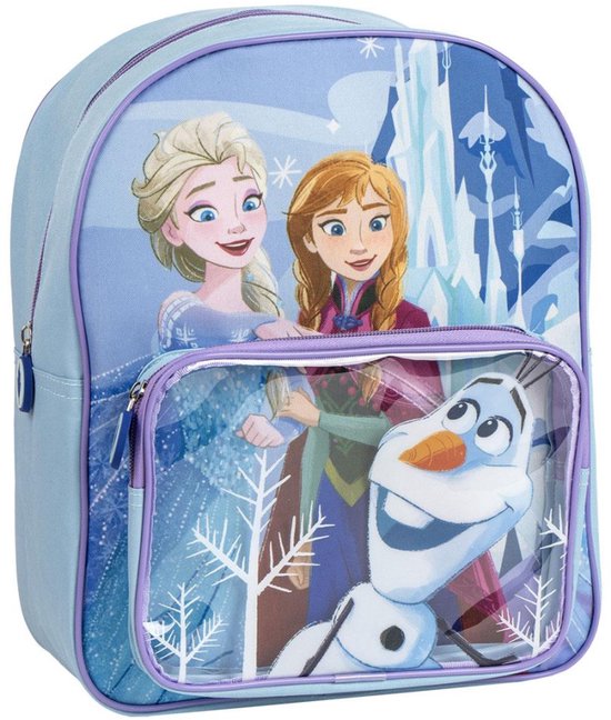 Disney Frozen Rugzak Meisjes Peuter 30 cm - Doorzichtig Voorvak