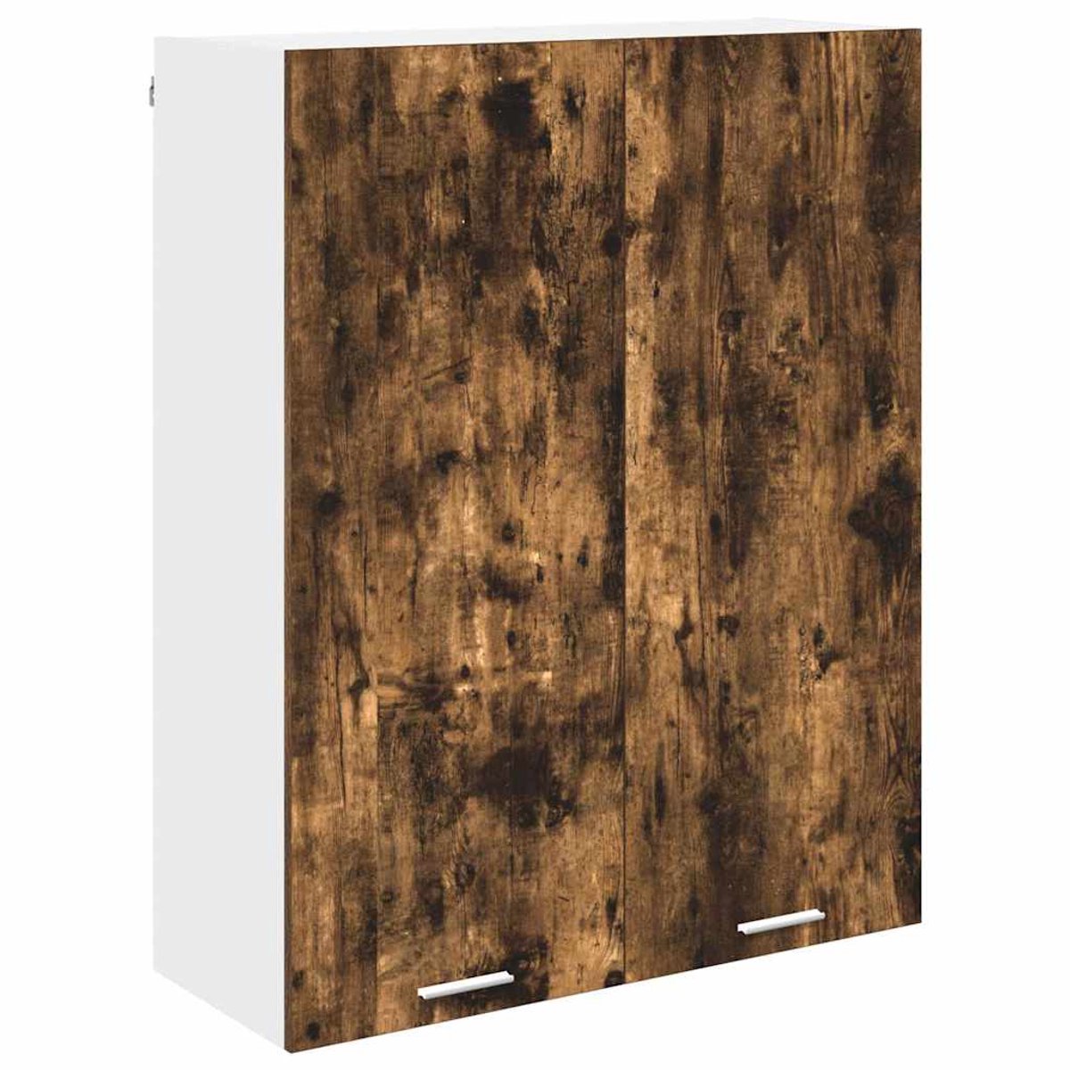 vidaXL Hangkast - Gerookt - eiken - 80 - x - 31 - x - 100 - cm - Bewerkt - hout Gerookt eiken