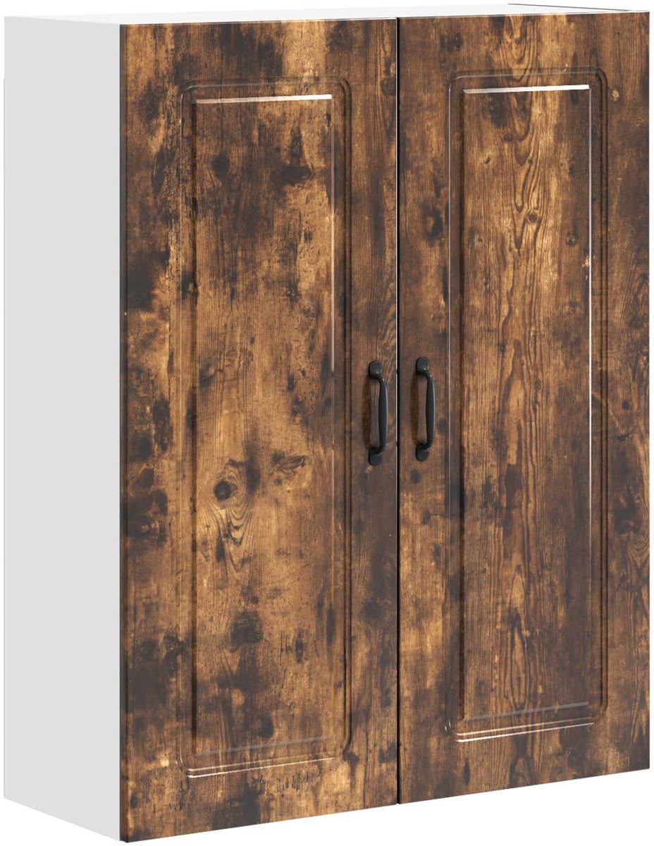 vidaXL - Vaatwasserpaneel - Kalmar - Rook - Eiken - 80 - x - 31 - x - 100 - cm