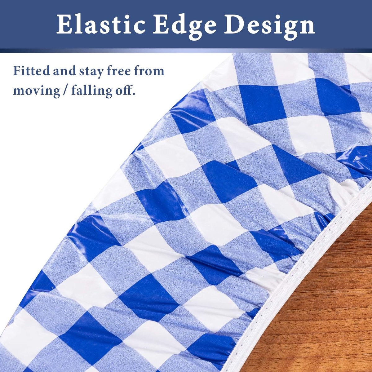 Rond Tafelkleed met Elastische Rand - Waterdicht Vinyl en Afveegbaar