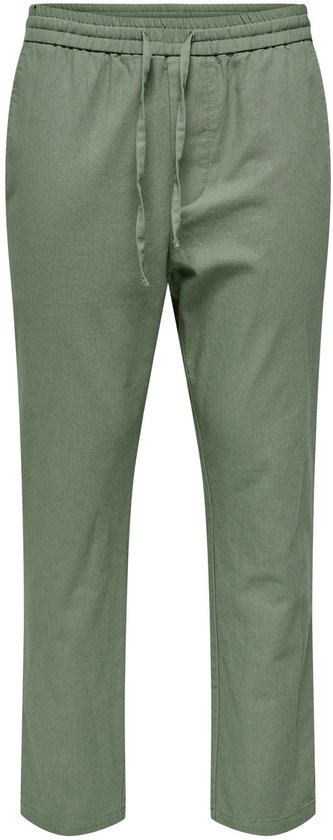 Vrijetijdsbroek Heren Lange Wijde Pijpen Effen Elastische Taille Met Zakken Katoen Linnen En Heren Broek Modieuze Herenbroek Feestelijke Zomerbroek Mannen Licht, zwart, M
