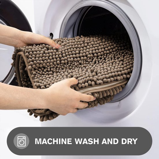 Kleine Ronde Badmat 30x30 cm - Antislip, Wasbaar en Sneldrogend Douche- en Toiletmat