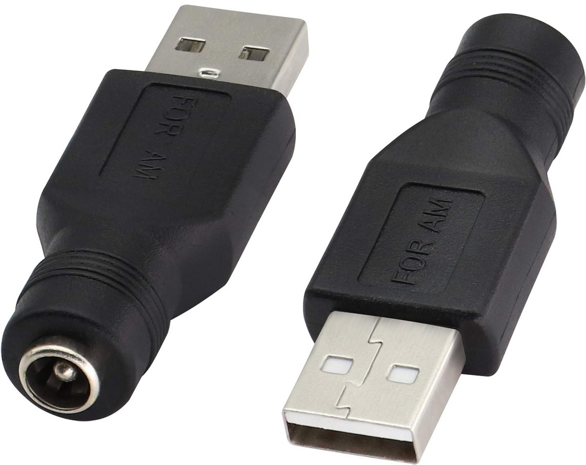 USB 2.0 naar DC 5.5x2.1mm Voedingsadapter Kabel voor Opladen