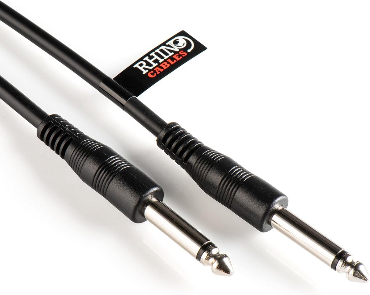 10 Meter Gitaarkabel 6.35mm Mono Jack Kabel voor Elektrische Gitaar, Bas en Mixer