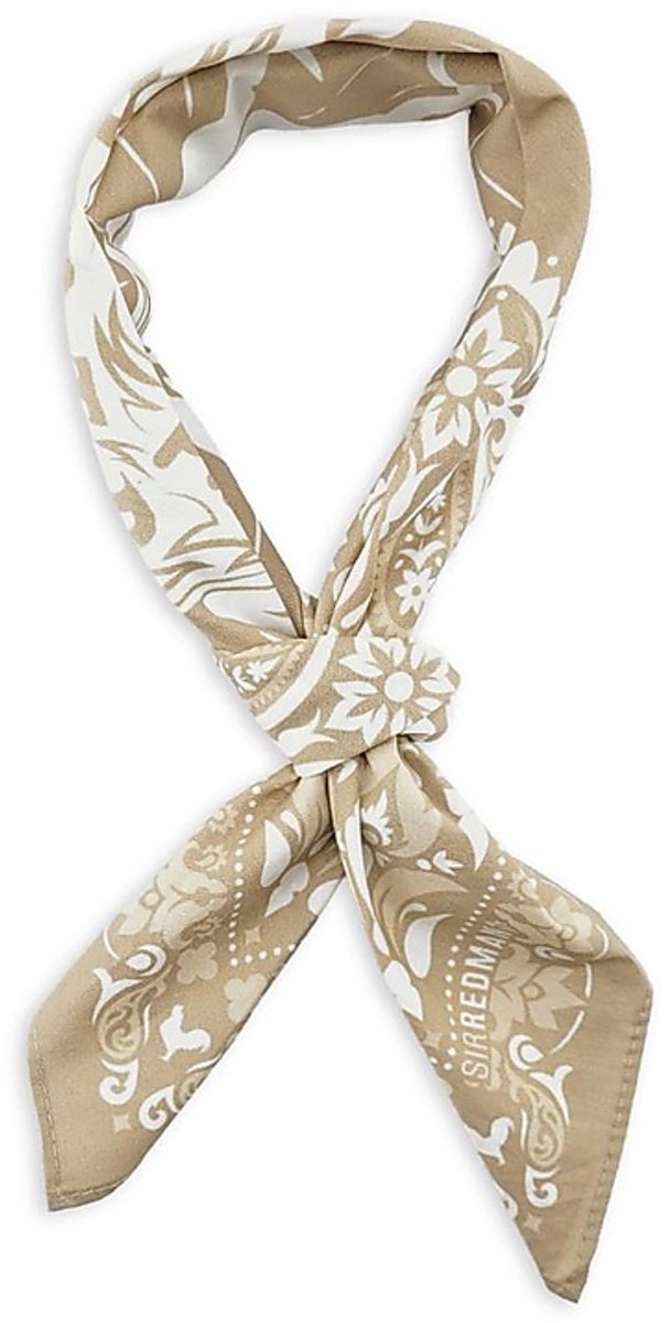 Sir Redman - Sjaals - Bandana Rooster Beige - beige / wit