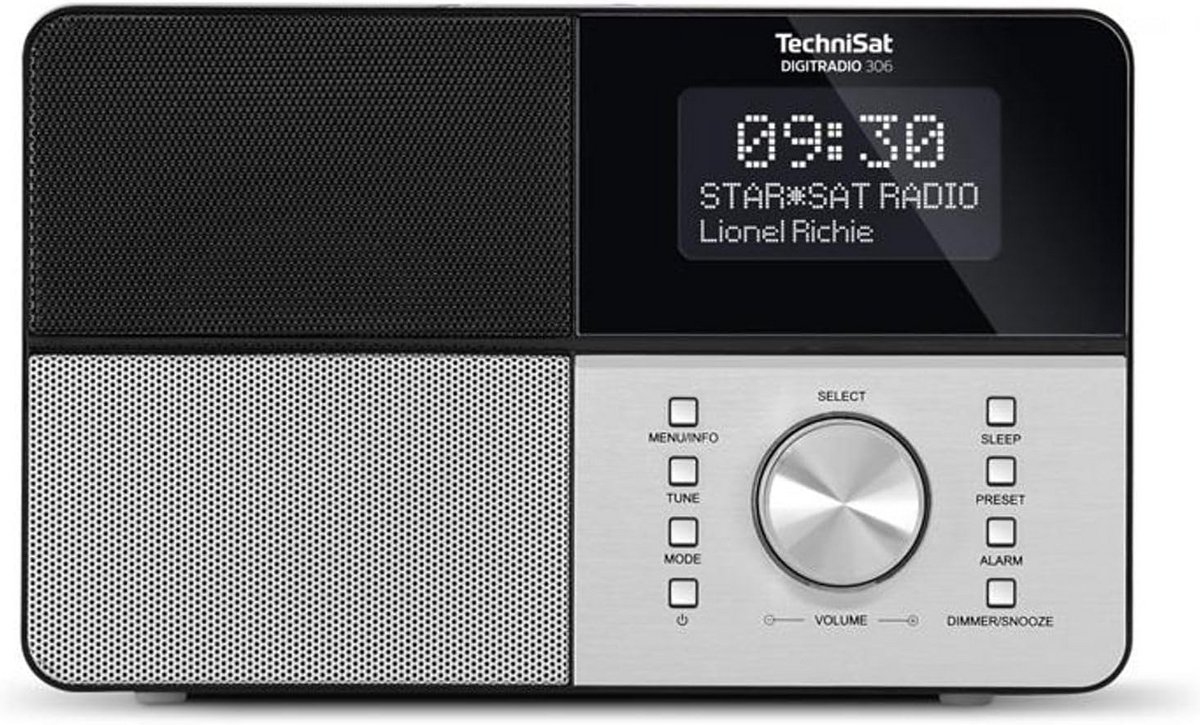 DAB+ en FM Radio met Kleurdisplay, Wekker en Hoofdtelefoonaansluiting