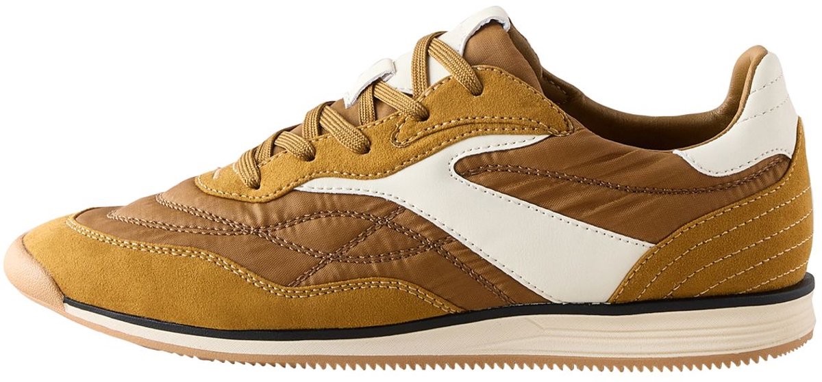 Next - Dames - Sneaker met veters en paneel - Geel