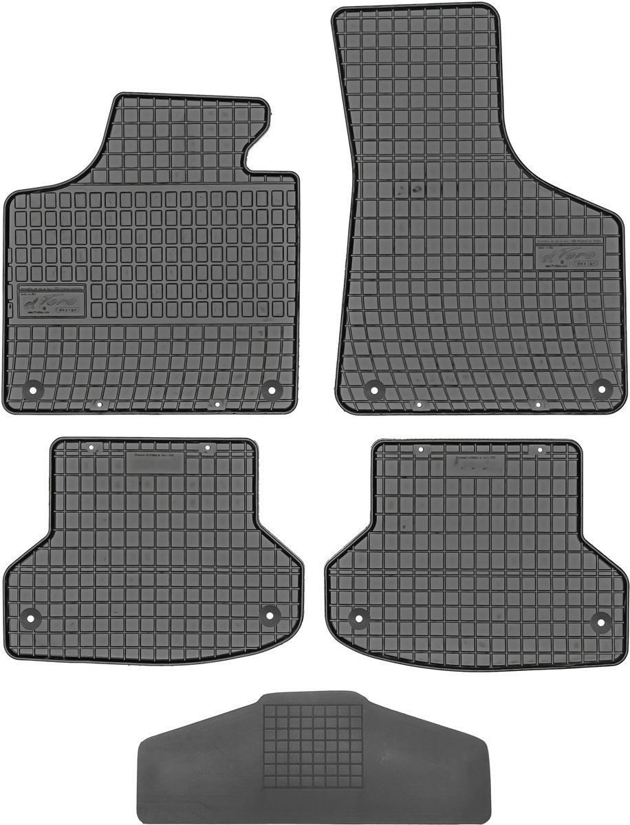 Frogum Serie - Audi A3 II 8P Matten - Voor en Achter - Zwart - Precieze Pasvorm