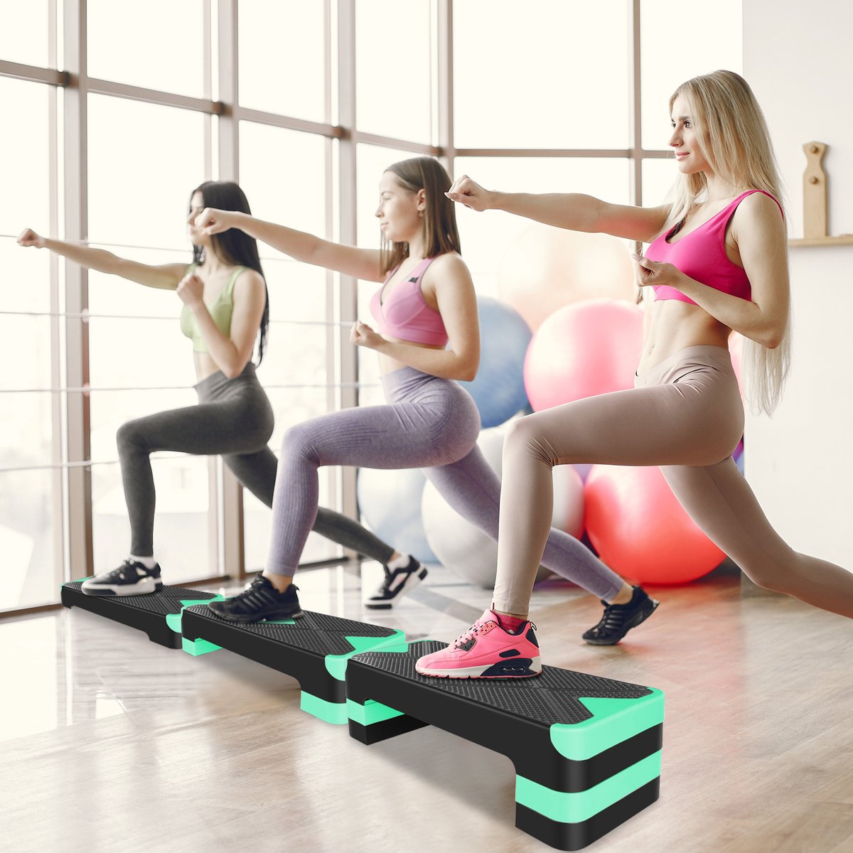 MODFU - Aerobic Stepper - Verstelbaar - Antislip - Groen