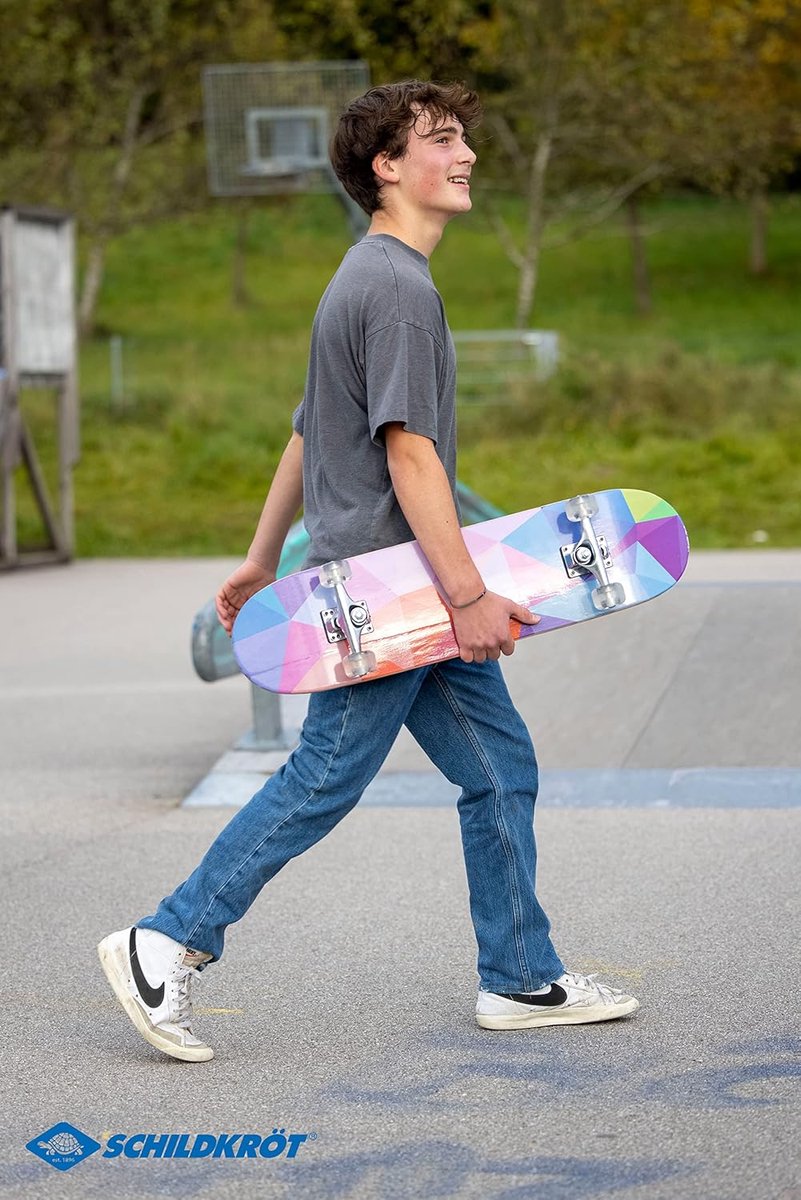 Abstract Skateboard voor Jongens en Meisjes - Multicolor Skateboard