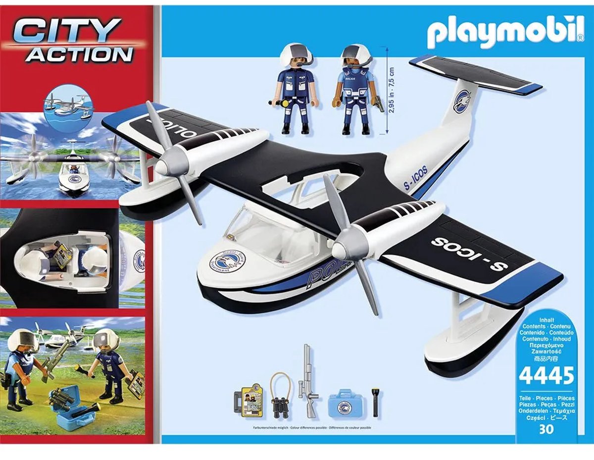 PLAYMOBIL Politiewatervliegtuig - 4445 — afbeelding 25