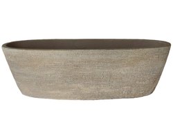 Pot Tokio Taupe Ovaal L40 x D14 x H12