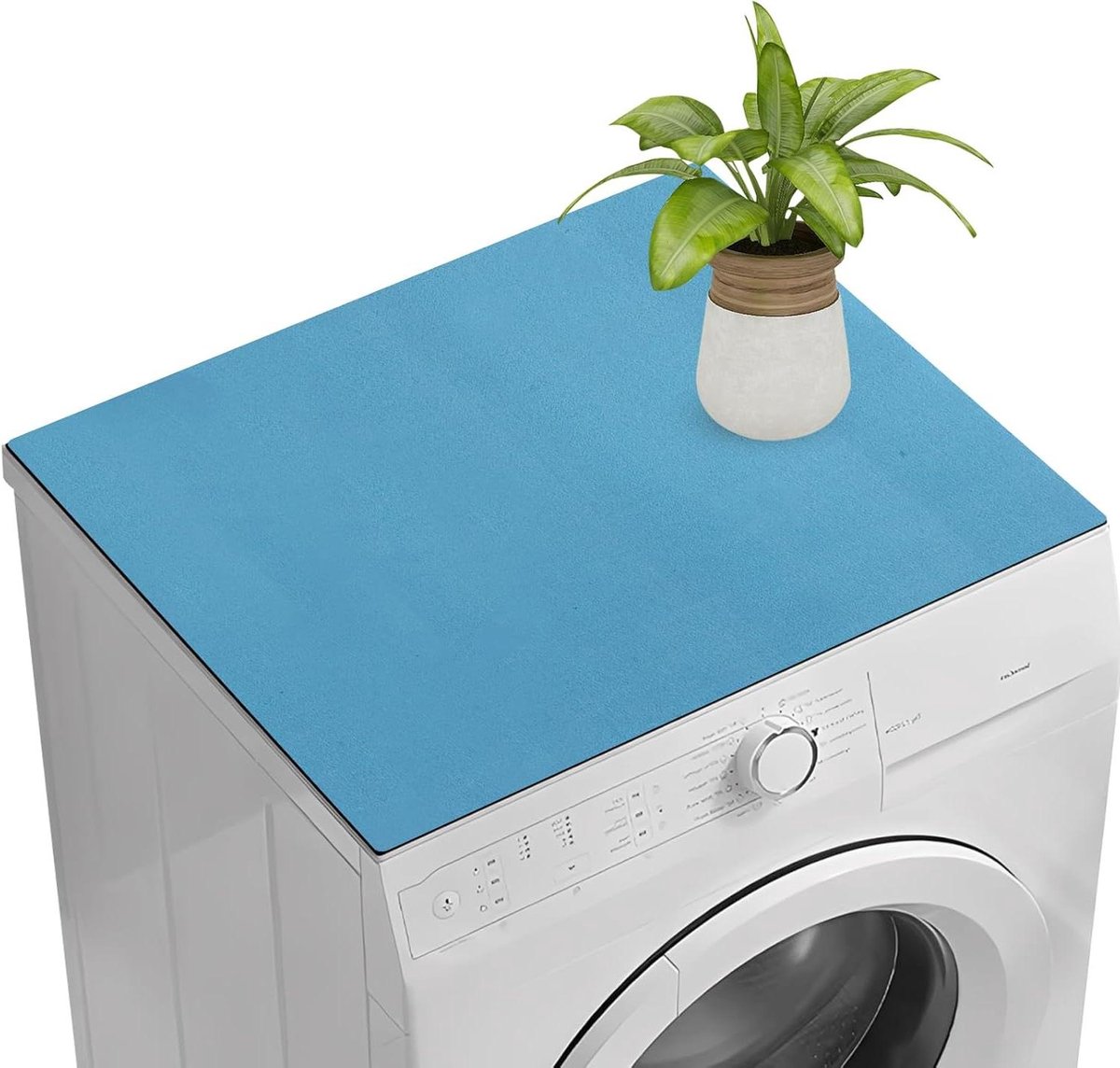 Antislip Cover voor Wasmachine 60x60 cm, Waterdichte Wasmachinehoes Mat met Universele Wasmachineafdekking, Stofbestendig en Beschermt tegen Water