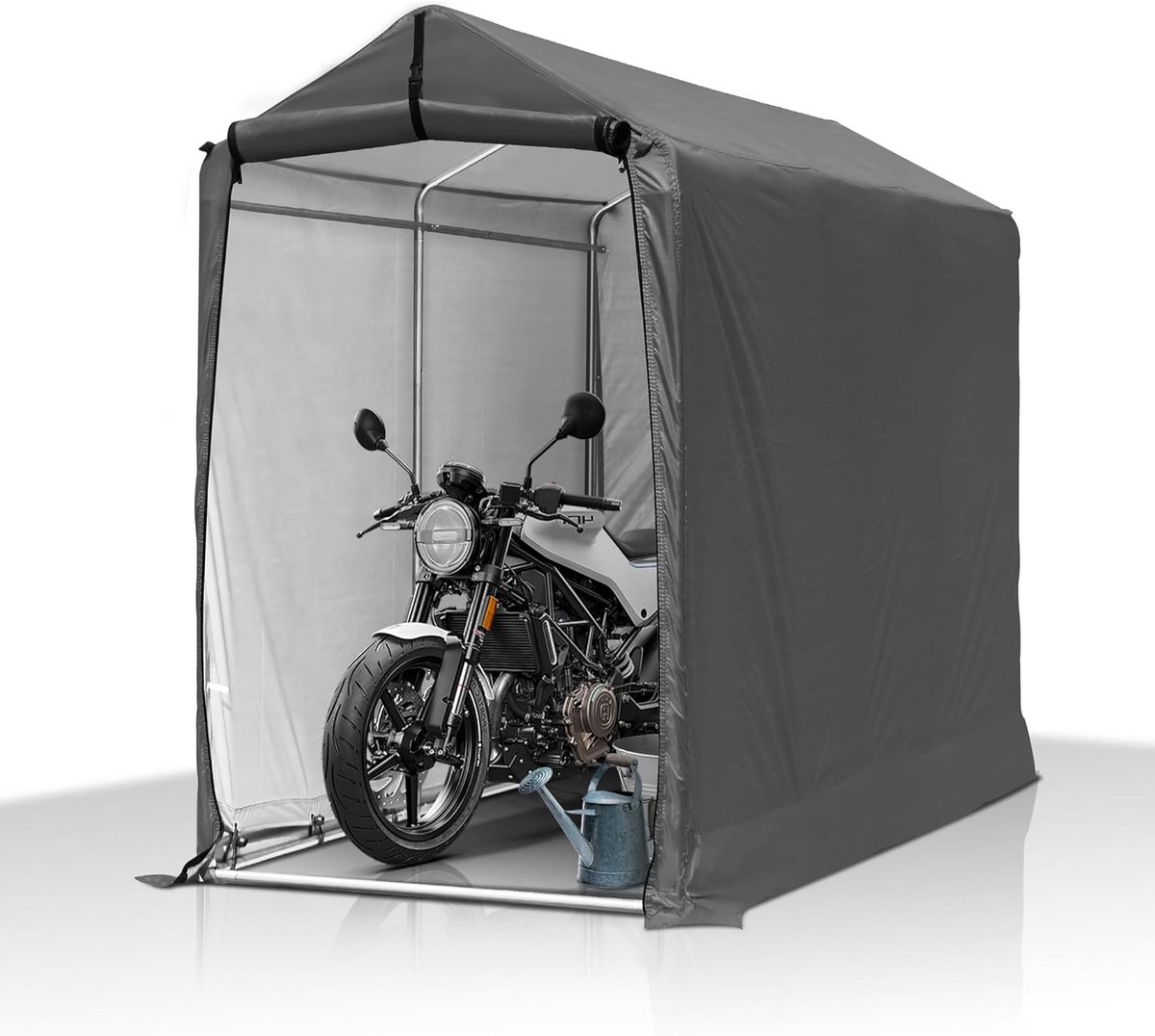 Tuinberging Fietsen Schuur Met Roldeur en Ventilatiepaneel