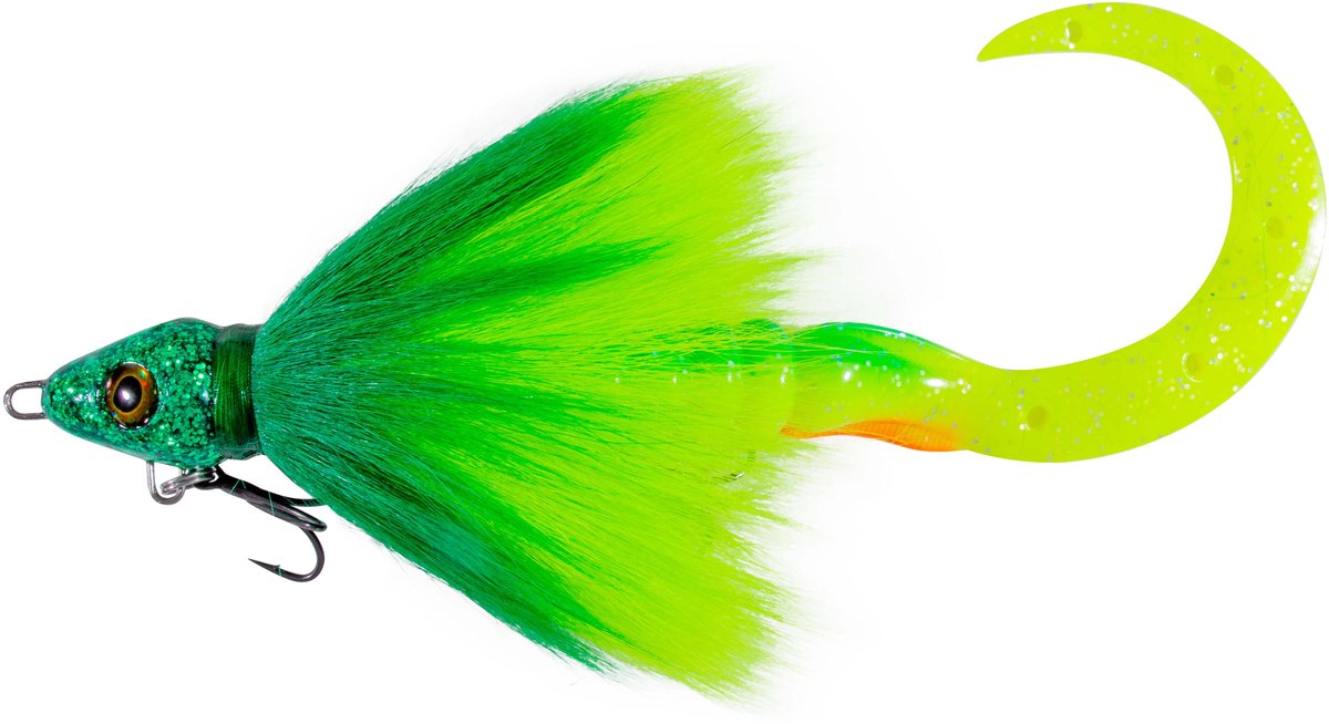 Grayton Buck-Bug Bucktail Jig L Mad Green 24cm (85g) - Shad