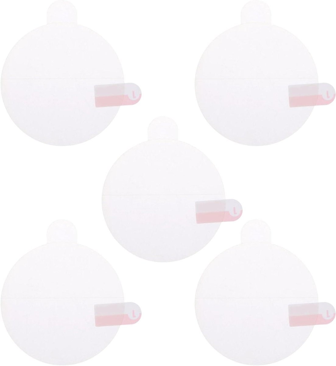 Allecto- Displaybeschermfolies van glas - Universeel - 52 mm - HD - Krasbestendig - Waterdicht - TPU - Geschikt voor smartwatch - Rond - 5-pack