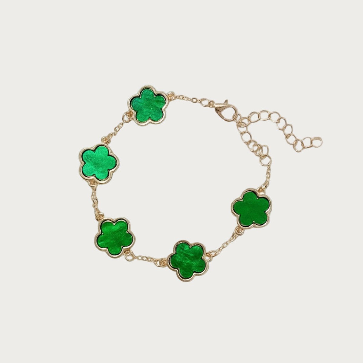 Belle - Armband - Green - Stainless Steel