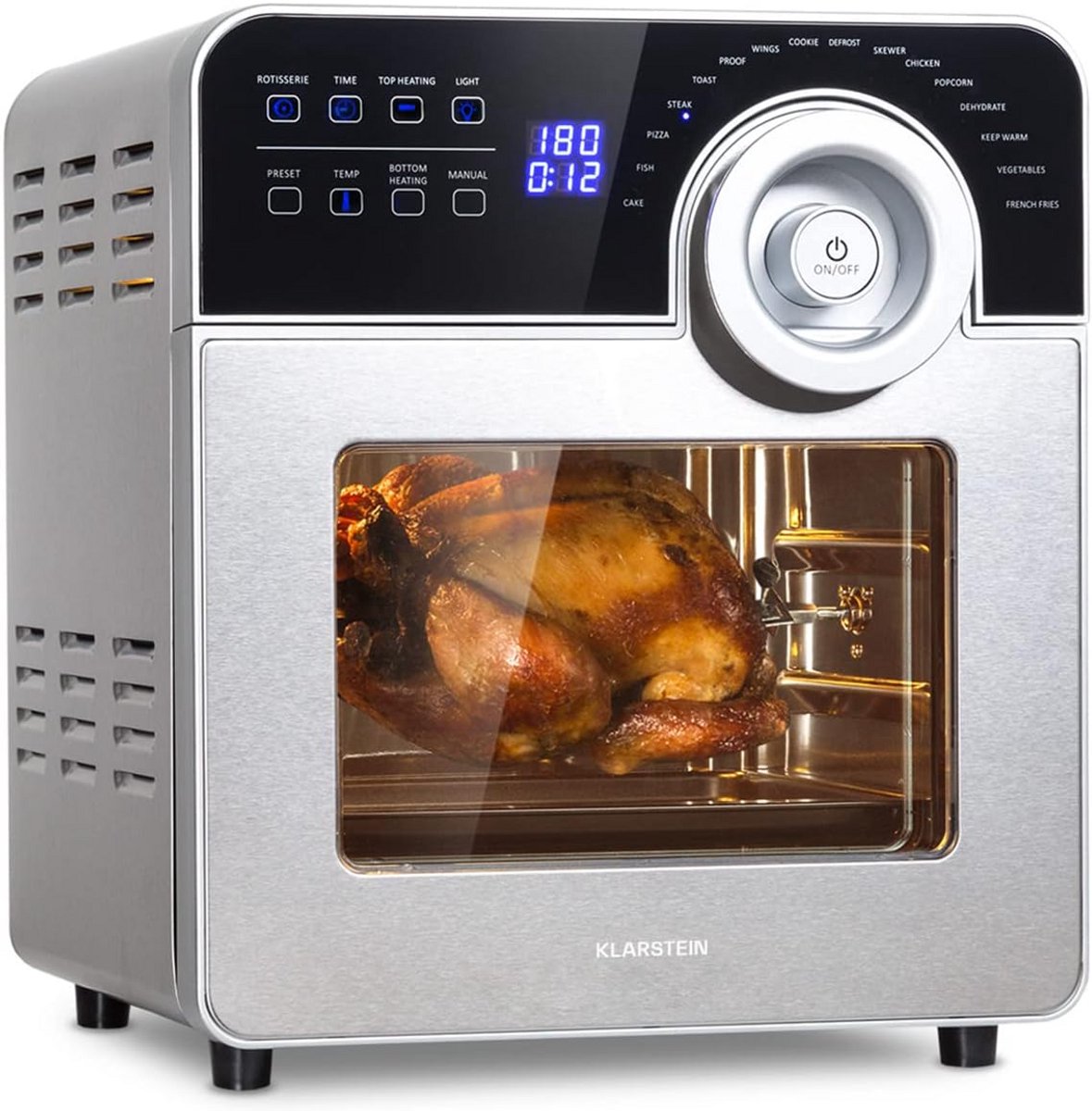 Heteluchtfriteuse met Draaispit en Touchscreen - 14 Liter Capaciteit - 1700W