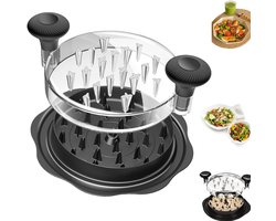 Chicken shredder - manual meat grinder - Chicken Shredder Tool Twist Large voor in de keuken - vleesmolen zichtbare kipfiletversnipperaar met - Geschikt voor het bereiden van dierenvoer saladedressings en het snijden van groenten