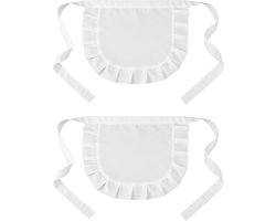 Witte Halfschortje voor Meisje en Vrouwen Cosplay Costume en Lolita Kleding